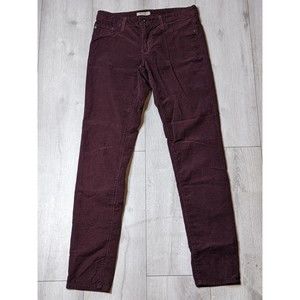 AG The Legging Super Skinny Corduroy Pants , Cords Women's Size 31R Wine